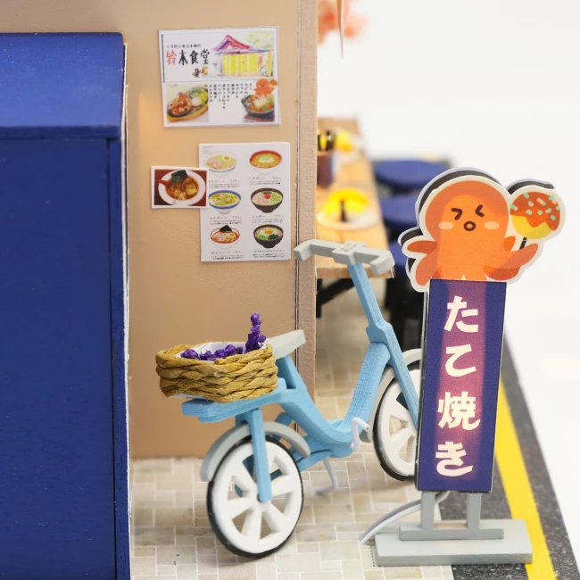 Modelbouwpakket Miniatuur Poppenhuis - Japans Takoyaki Restaurant