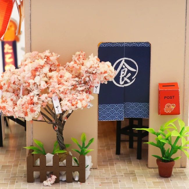 Kit de Construction de Maison Miniature Medium - Restaurant Japonais Takoyaki
