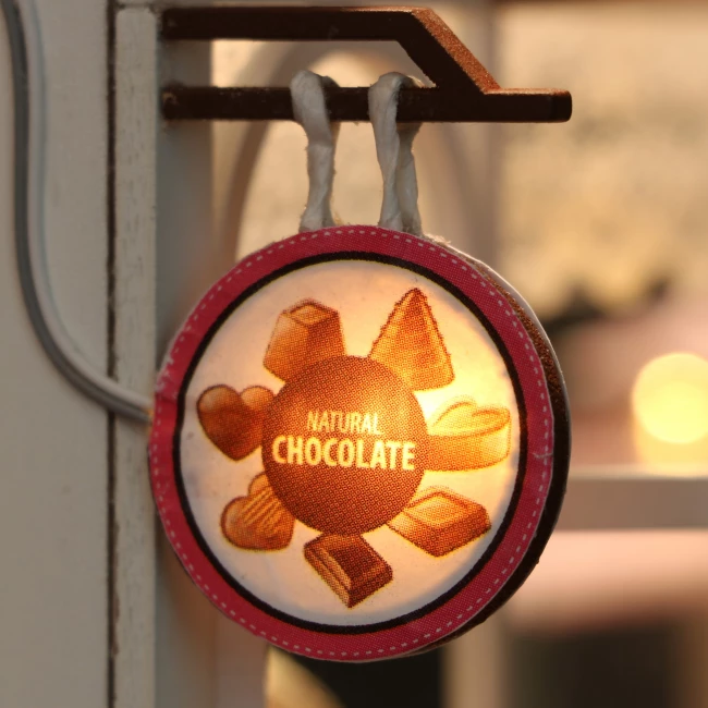 Modellbausatz Miniatur-Puppenhaus - Chocolatier