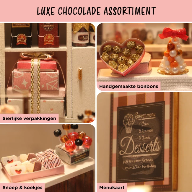 Miniatuurhuis Bouwpakket Medium - Chocolatier