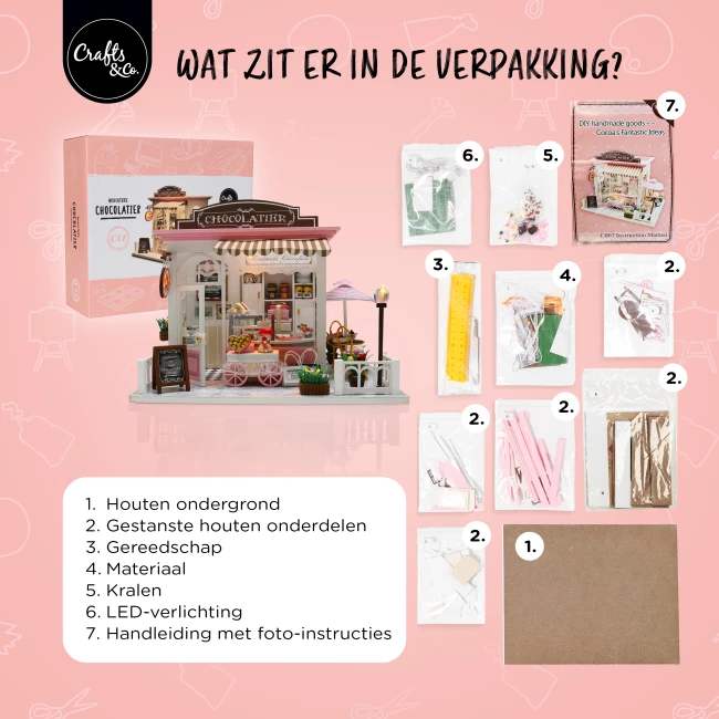 Miniatuurhuis Bouwpakket Medium - Chocolatier