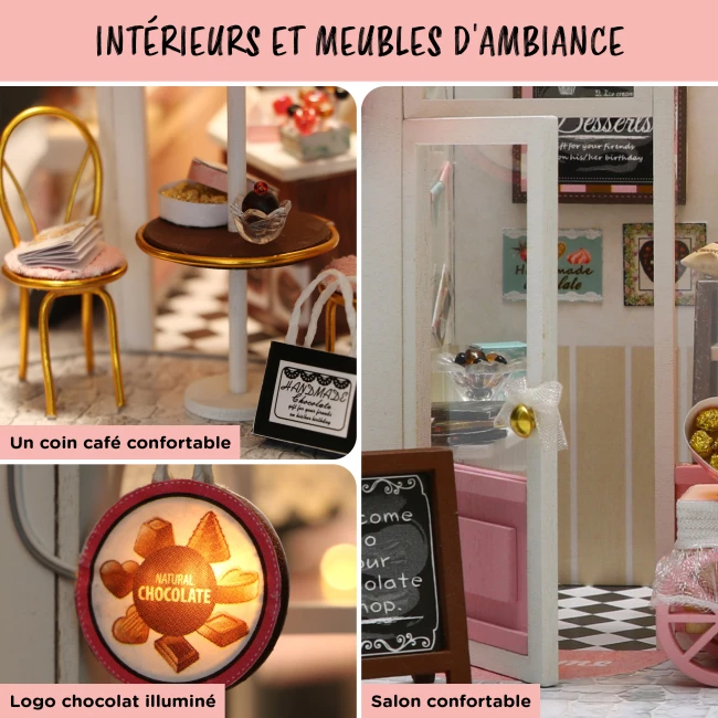 Kit de Construction de Maison Miniature Medium - Chocolatier
