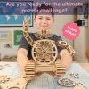 Wooden Construction Kit for Adults - Robot Clock - 6