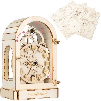 Kit de Construction en Bois pour Adultes - Horloge Vintage