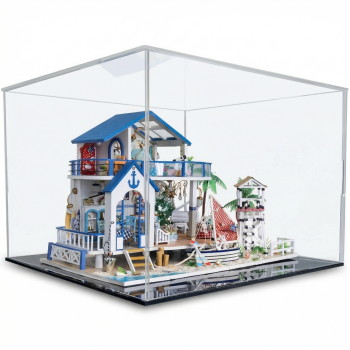 Display Case voor Miniatuurhuisjes - Groot