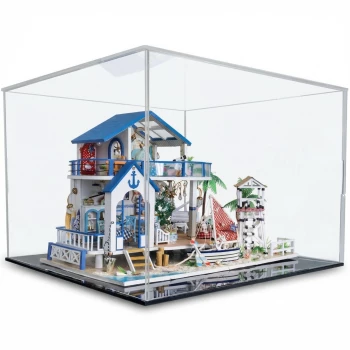 Display Vitrine für Miniaturhäuser - Groß