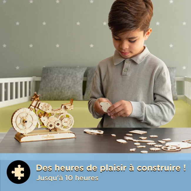 Kit de Construction en Bois - Horloge du Moteur