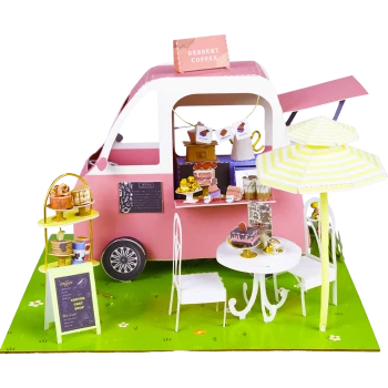 Miniatuur Bouwpakket Papier - Dessertwagen