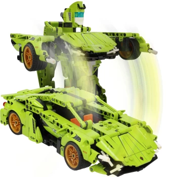 Bouwstenen Set Robot Auto - Groen