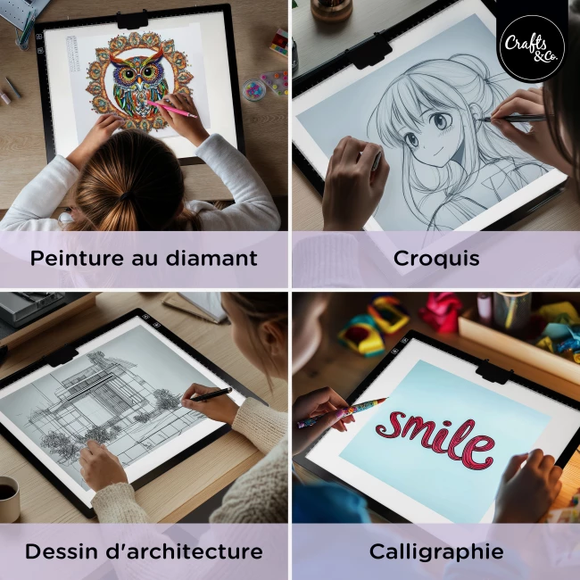 Tablette Lumineuse A3 - Offre Premium avec Sac de Transport