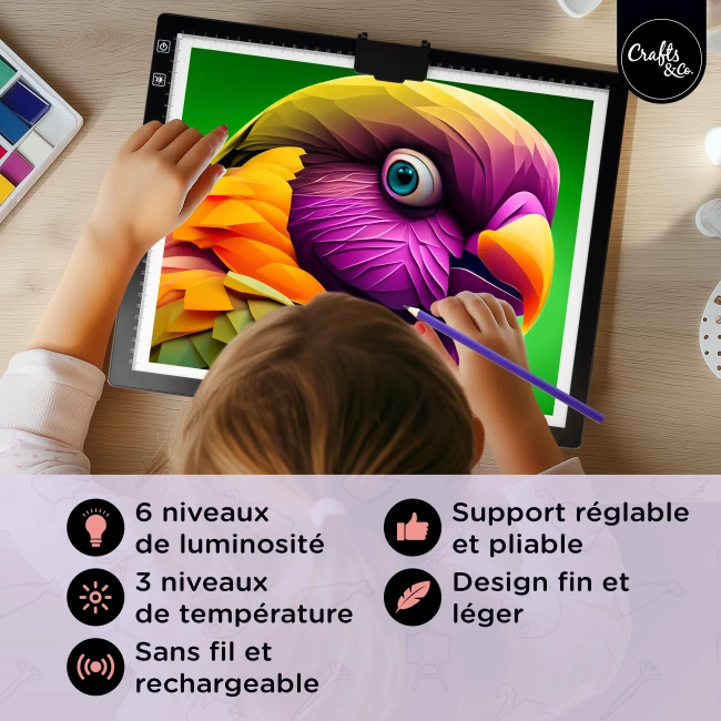 Tablette Lumineuse A3 - Offre Premium avec Sac de Transport