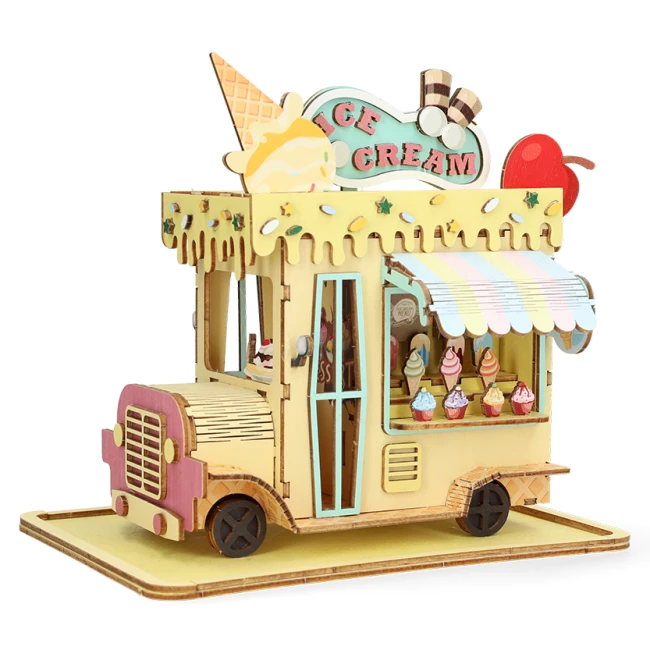 3D Holzpuzzle - Eiswagen