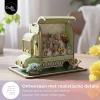 3D Houten Puzzel - Bloemenwagen - 4