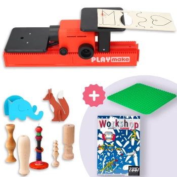 PLAYmake 4-in-1 woodworking set - Combo deal with Base Plate – Model Book
