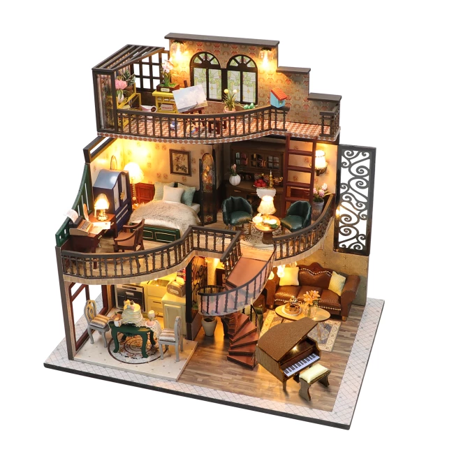 Miniatur Haus Bausatz Groß - Traumvilla
