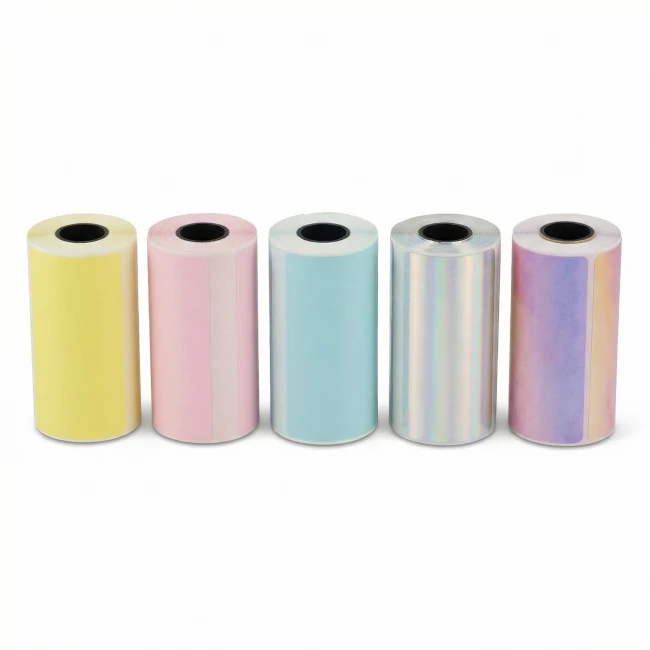 Nachfüllpackungen für den Mini Pocket Printer - Farbige Etiketten – 5 Rollen