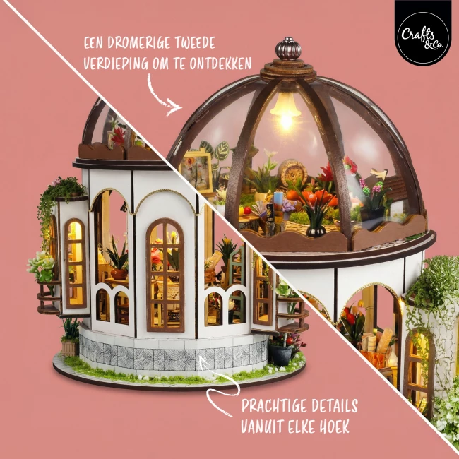 Miniatuurhuis Bouwpakket Medium - Botanical Haven