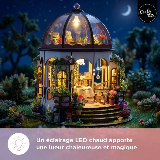 Kit de Construction de Maison Miniature Medium - Havre Botanique