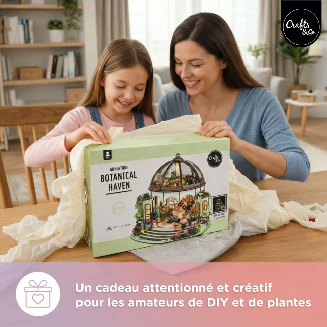 Kit de Construction de Maison Miniature Medium - Havre Botanique