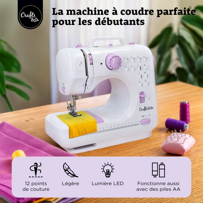 Machine à coudre pour débutants - Méga Offre Combo avec Sac, Set de Couture et d'Aiguilles
