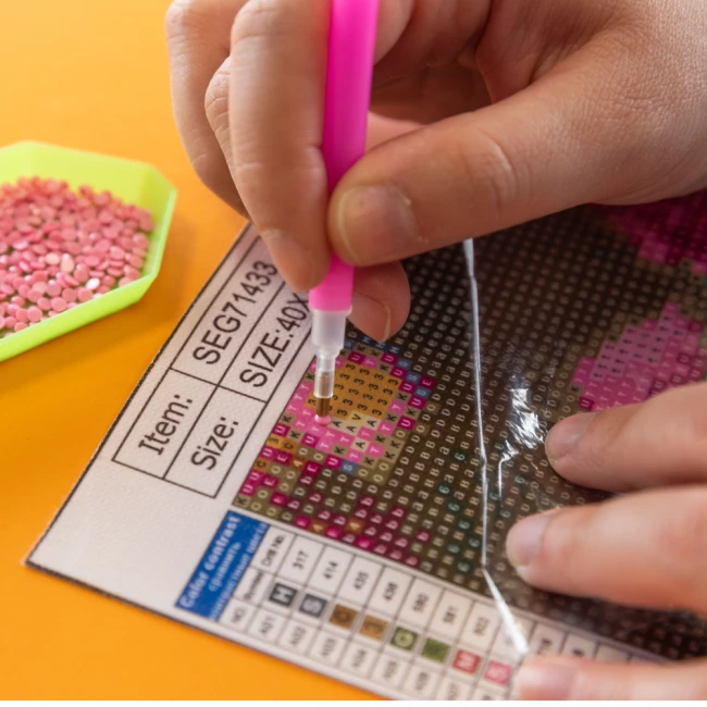 Diamond Painting Canvas Zwarte Kat - 40 x 50 cm