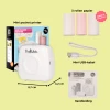 Mini Pocket Printer - Combideal met 3x Gekleurd Papier en 3x Wit Papier - 8